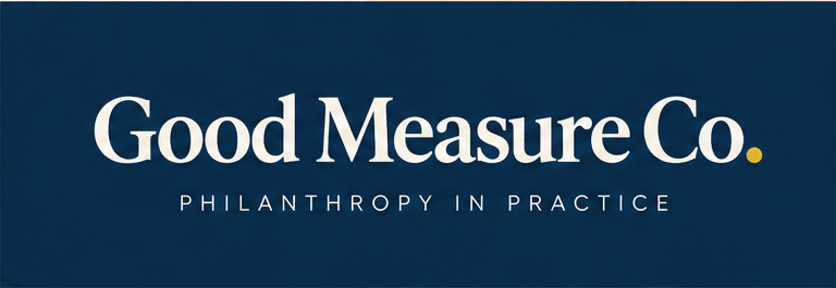 Good Measure Co. — Philanthropy in Practice